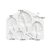 Molde Silicona Hojas Mini Balazo Surtidas x 7